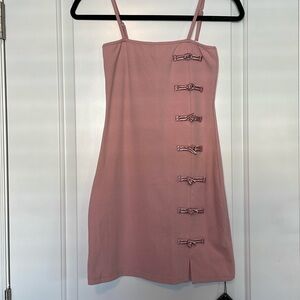 🩷New Zaful baby pink spaghetti strap mini dress